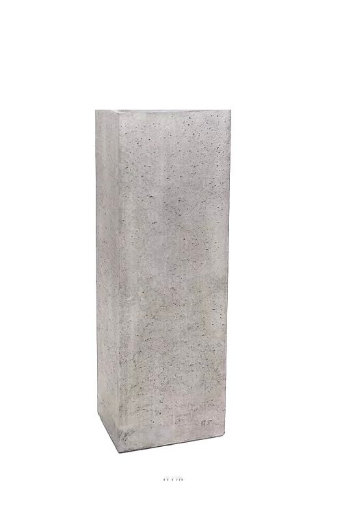 Betonowa szara donica supek 145006 - 31x25x93 cm