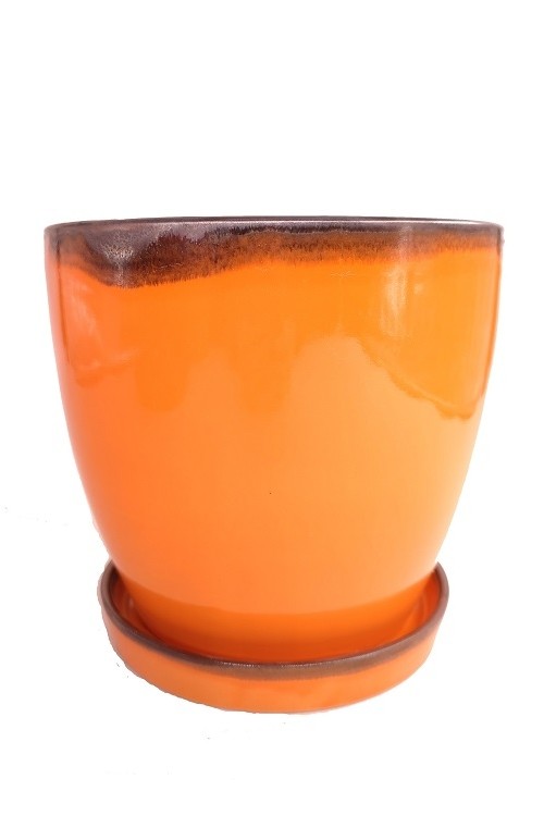 D Donica Bao smuka pomaraczowa poysk s/3 79994341 - 24,5x23,5 cm