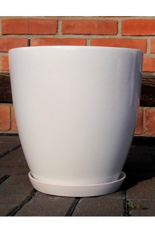 D Donica Junia klasyczna biaa s/3 79991192 - 38x38 cm - doniczki-poznan.pl