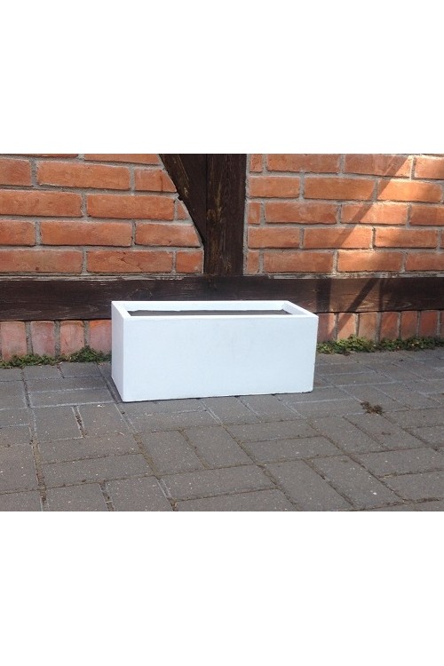 Donica DeeF betonowa skrzynia biaa s/1 25221 - 50x20x20 cm