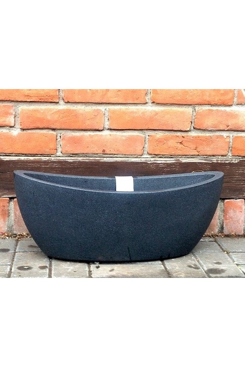 Donica Wave Globe Jardiniere czarny granit 14316 - 23x58x21 cm