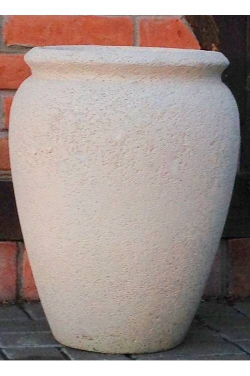 Donica waza wysoka biay kamie 24895 - 55x70 cm - doniczki-poznan.pl
