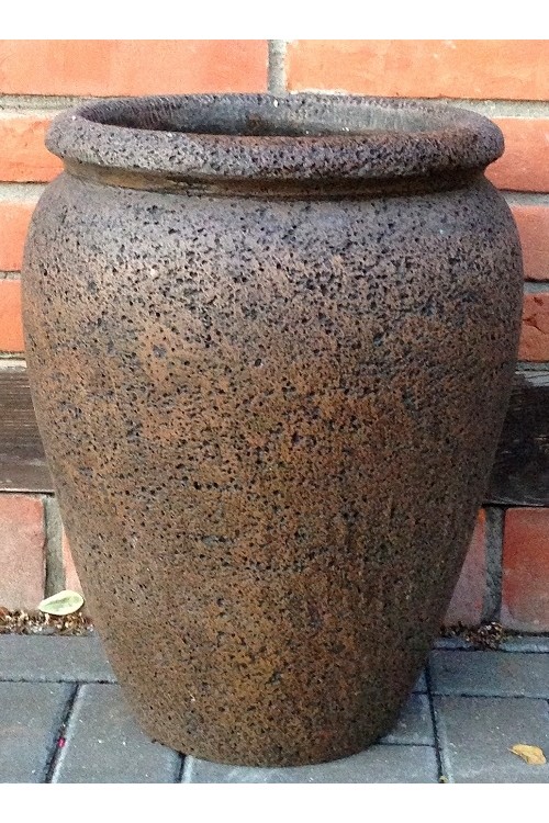 Donica waza wysoka brązowy kamień 24899 - 55x70 cm - doniczki-poznan.pl