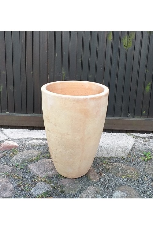 Donica wazon okrągły jasna terakota postarzana s/1 79992686 - 21x30 cm