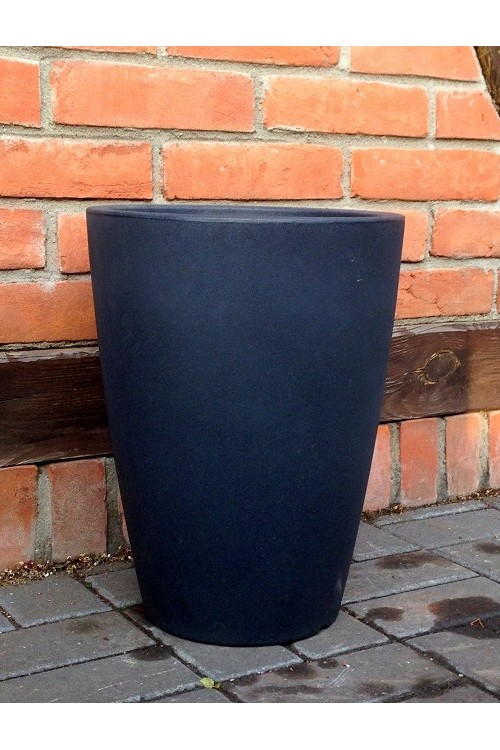 Donica woska wazon niski antracyt matowy 520006 - 30x40 cm - doniczki-poznan.pl