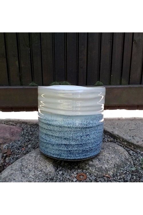 Doniczka Blue Marine walec biao-niebieski s/1 79992242 - 12x12 cm - doniczki-poznan.pl