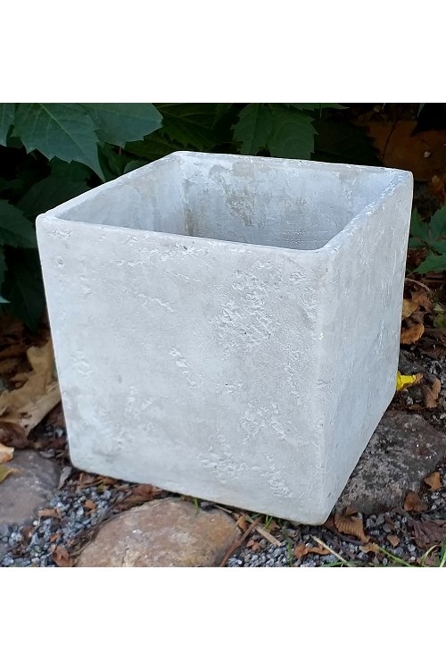 Doniczka cementowa sześcian s/5 7737 - 21x21 cm - doniczki-poznan.pl