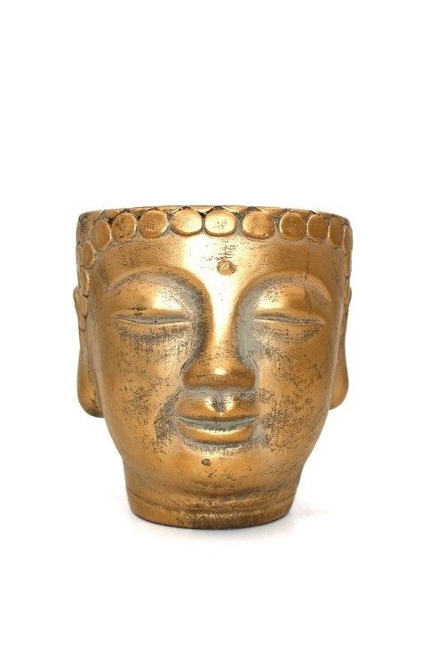 Doniczka Etno Budda zota s/2  612170 - 12,5x13 cm - doniczki-poznan.pl