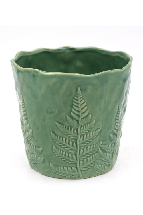 Doniczka Fern zielona s/2 612072 - 14x12,5 cm - doniczki-poznan.pl