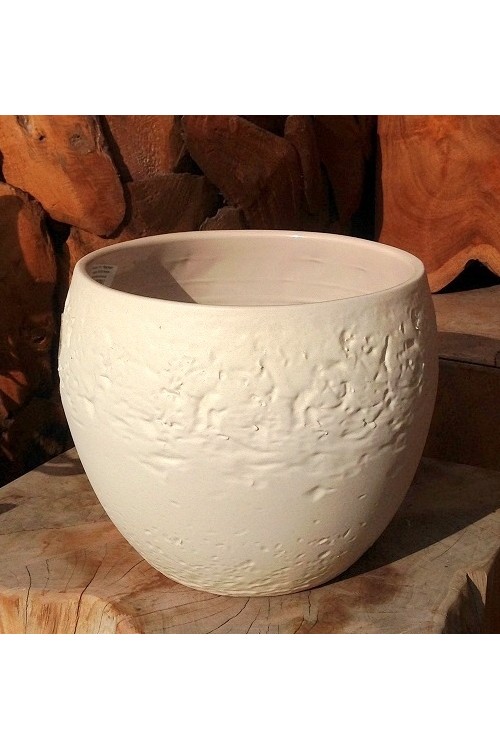 Doniczka Stone Kula Krem 14367 - rednica 20 cm - doniczki-poznan.pl