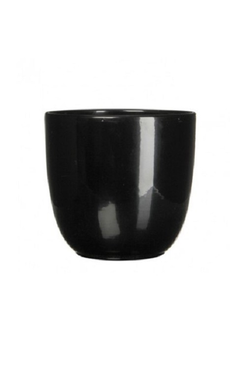Doniczka Tusca czarna (l) 79991555 - 31x28,5 cm