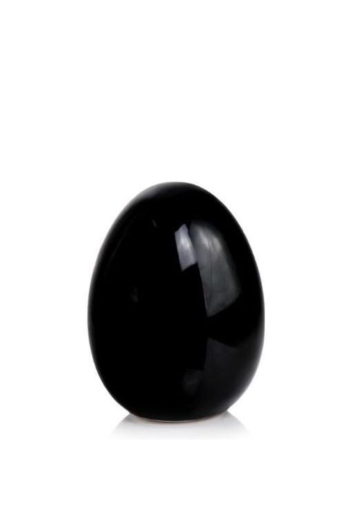 Jajko czarne s/1 614005 - 6,5x8 cm - doniczki-poznan.pl