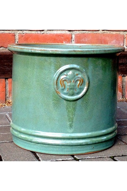 MC Donica Lilia Cylinder zielona s/4 79991274 - 36x31 cm - doniczki-poznan.pl