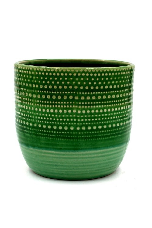 MC Doniczka Granota zielona s/2 79993549 - 17x15 cm - doniczki-poznan.pl