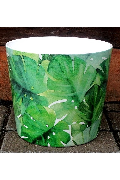 Osonka ceramiczna Monstera s/4 14458 -rednica 18 cm - doniczki-poznan.pl