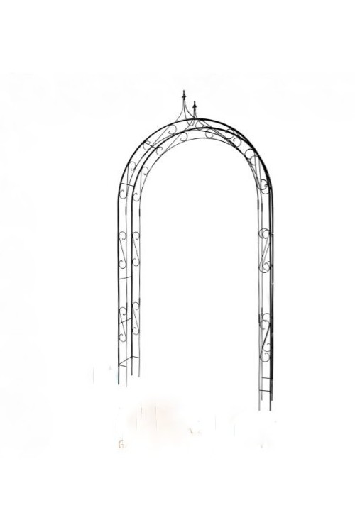 Stalowa pergola ogrodowa z grotem 11052 - wysoko 270 cm - doniczki-poznan.pl